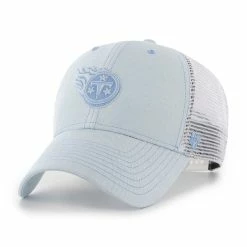 '47 Women's Light Blue/White Tennessee Titans Haze Clean Up Trucker Snapback Hat