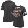 Fanatics Branded Women's Heather Charcoal Chicago Bears Plus Size Lace-Up V-Neck T-Shirt 2 Fanatics Branded Women's Heather Charcoal Chicago Bears Plus Size Lace-Up V-Neck T-Shirt -Fanatics DSCO1161297473 4135