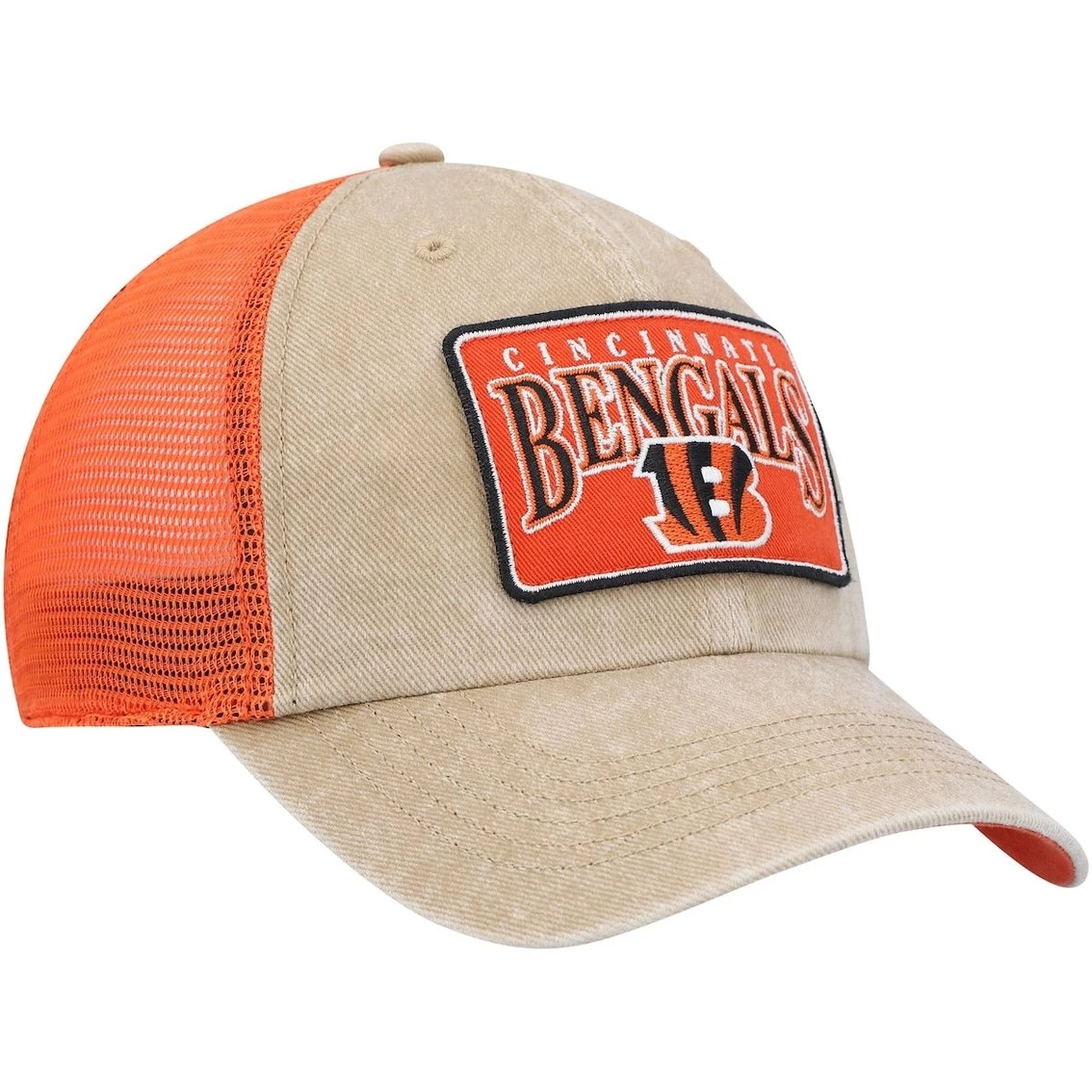 '47 Men's Khaki Cincinnati Bengals Dial Trucker Clean Up Snapback Hat 6 '47 Men's Khaki Cincinnati Bengals Dial Trucker Clean Up Snapback Hat - Image 4
