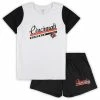 Concepts Sport Women's White/Black Cincinnati Bengals Plus Size Downfield T-Shirt & Shorts Sleep Set 1 Concepts Sport Women's White/Black Cincinnati Bengals Plus Size Downfield T-Shirt & Shorts Sleep Set -Fanatics DSCO1161584901 3550