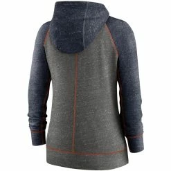 Nike Women's Heathered Charcoal/Navy Chicago Bears Gym Vintage Raglan Full-Zip Hoodie 9 Nike Women's Heathered Charcoal/Navy Chicago Bears Gym Vintage Raglan Full-Zip Hoodie -Fanatics DSCO1161585299 4135 ALT3
