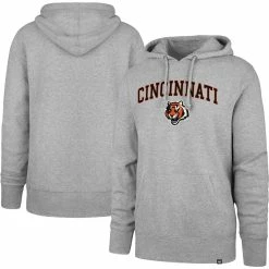 '47 Men's Gray Cincinnati Bengals Arch Game Headline Pullover Hoodie
