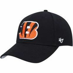 '47 Men's Black Cincinnati Bengals MVP Adjustable Hat