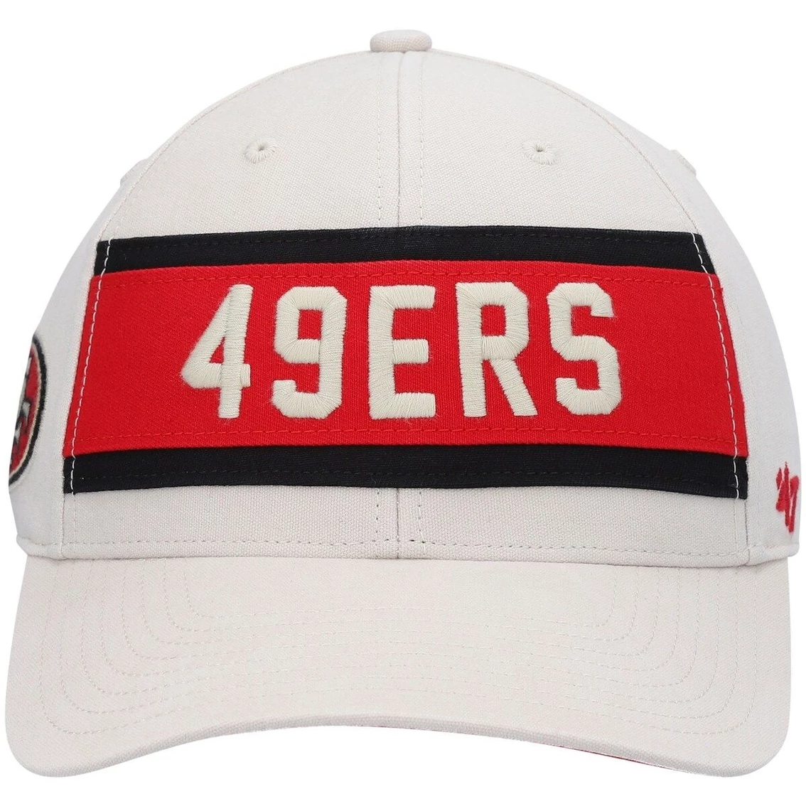 '47 Men's Cream San Francisco 49ers Crossroad MVP Adjustable Hat 5 '47 Men's Cream San Francisco 49ers Crossroad MVP Adjustable Hat - Image 3