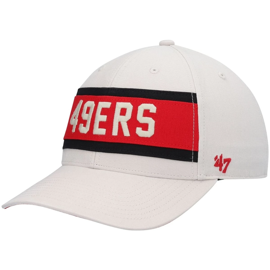 '47 Men's Cream San Francisco 49ers Crossroad MVP Adjustable Hat 6 '47 Men's Cream San Francisco 49ers Crossroad MVP Adjustable Hat - Image 4