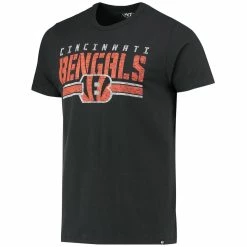 '47 Men's Black Cincinnati Bengals Team Stripe T-Shirt -Fanatics DSCO1161589077 1007 ALT2