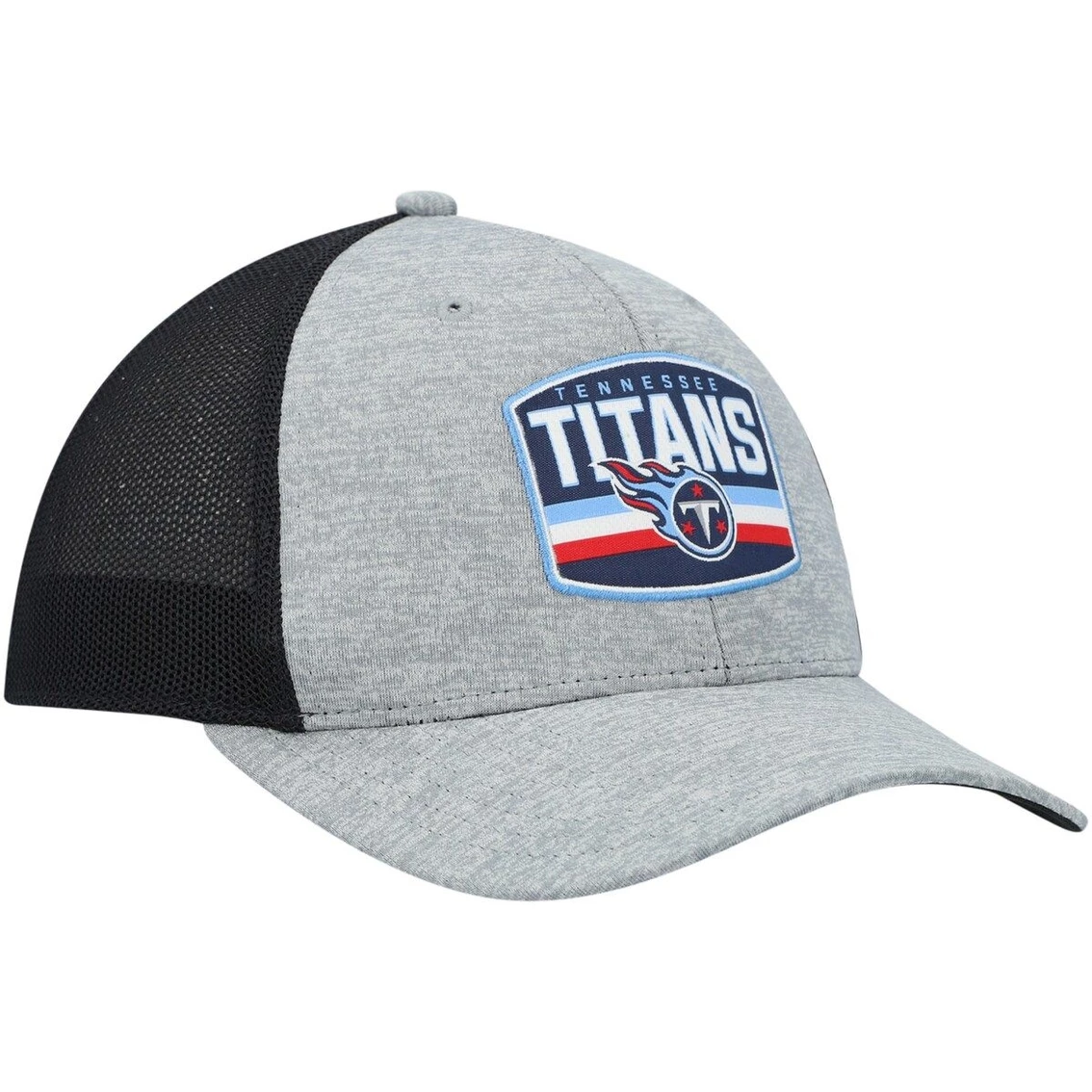 '47 Men's Heathered Gray/Navy Tennessee Titans Motivator Flex Hat 6 '47 Men's Heathered Gray/Navy Tennessee Titans Motivator Flex Hat - Image 4