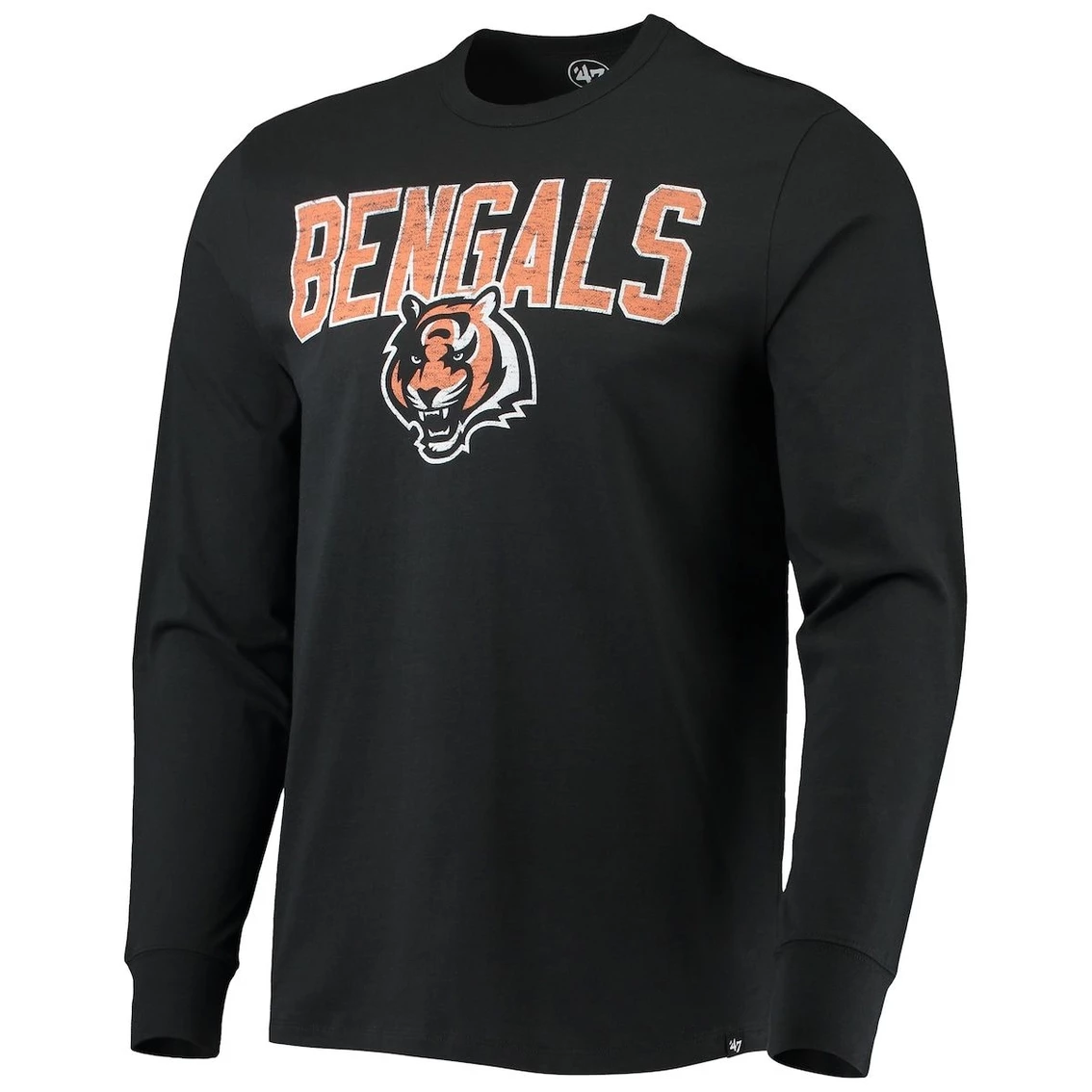 '47 Men's Black Cincinnati Bengals Throwback Lockup Slub T-Shirt 5 '47 Men's Black Cincinnati Bengals Throwback Lockup Slub T-Shirt - Image 3