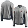 WEAR By Erin Andrews Women's WEAR By Erin Andrews Heathered Gray Chicago Bears Varsity Full-Zip Jacket
