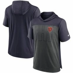 Nike Men's Heathered Charcoal/Navy Chicago Bears Performance Hoodie T-Shirt 7 Nike Men's Heathered Charcoal/Navy Chicago Bears Performance Hoodie T-Shirt -Fanatics DSCO1161593437 4135 ALT1