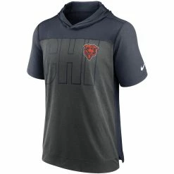 Nike Men's Heathered Charcoal/Navy Chicago Bears Performance Hoodie T-Shirt 8 Nike Men's Heathered Charcoal/Navy Chicago Bears Performance Hoodie T-Shirt -Fanatics DSCO1161593437 4135 ALT2