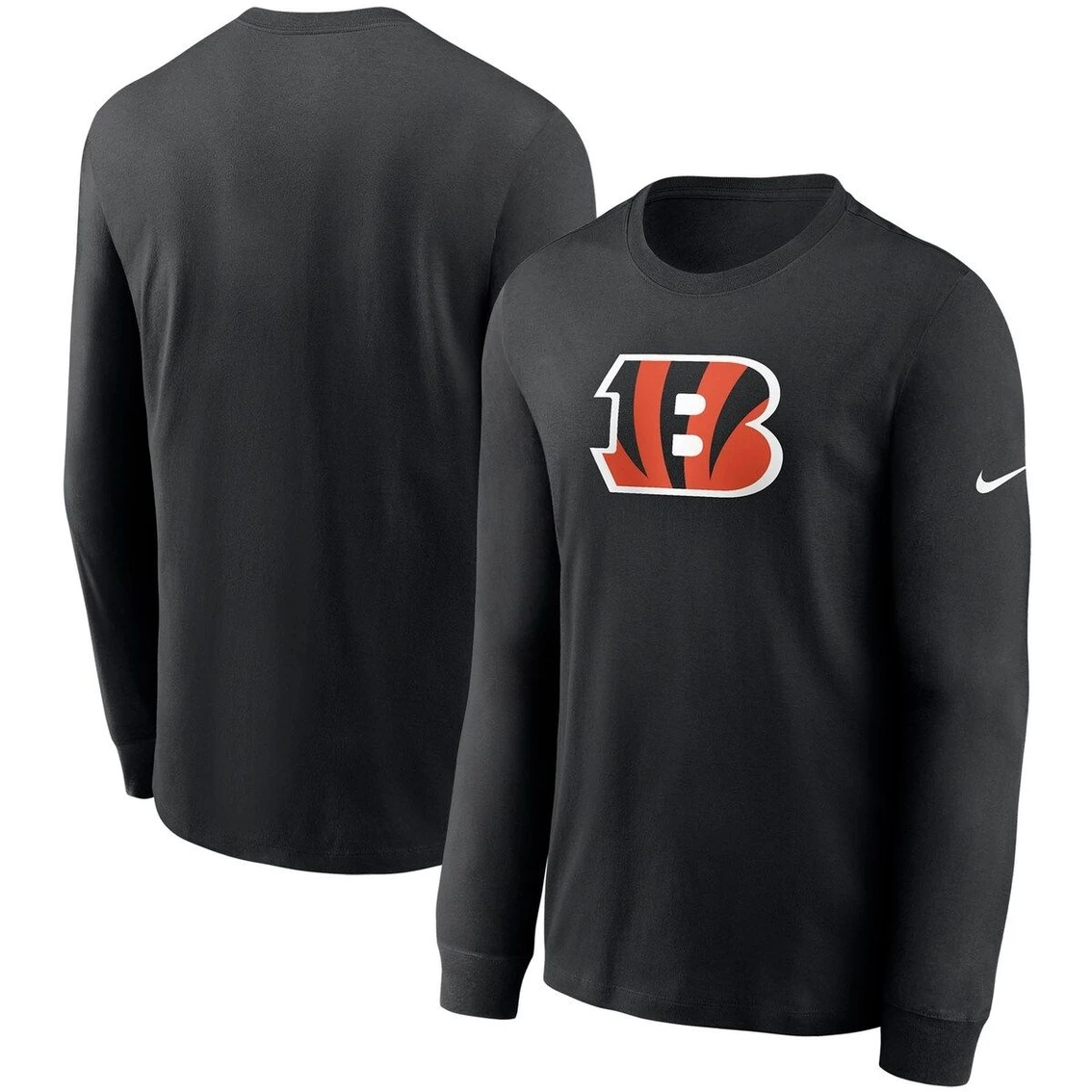 Nike Men's Black Cincinnati Bengals Primary Logo Long Sleeve T-Shirt 4 Nike Men's Black Cincinnati Bengals Primary Logo Long Sleeve T-Shirt - Image 2
