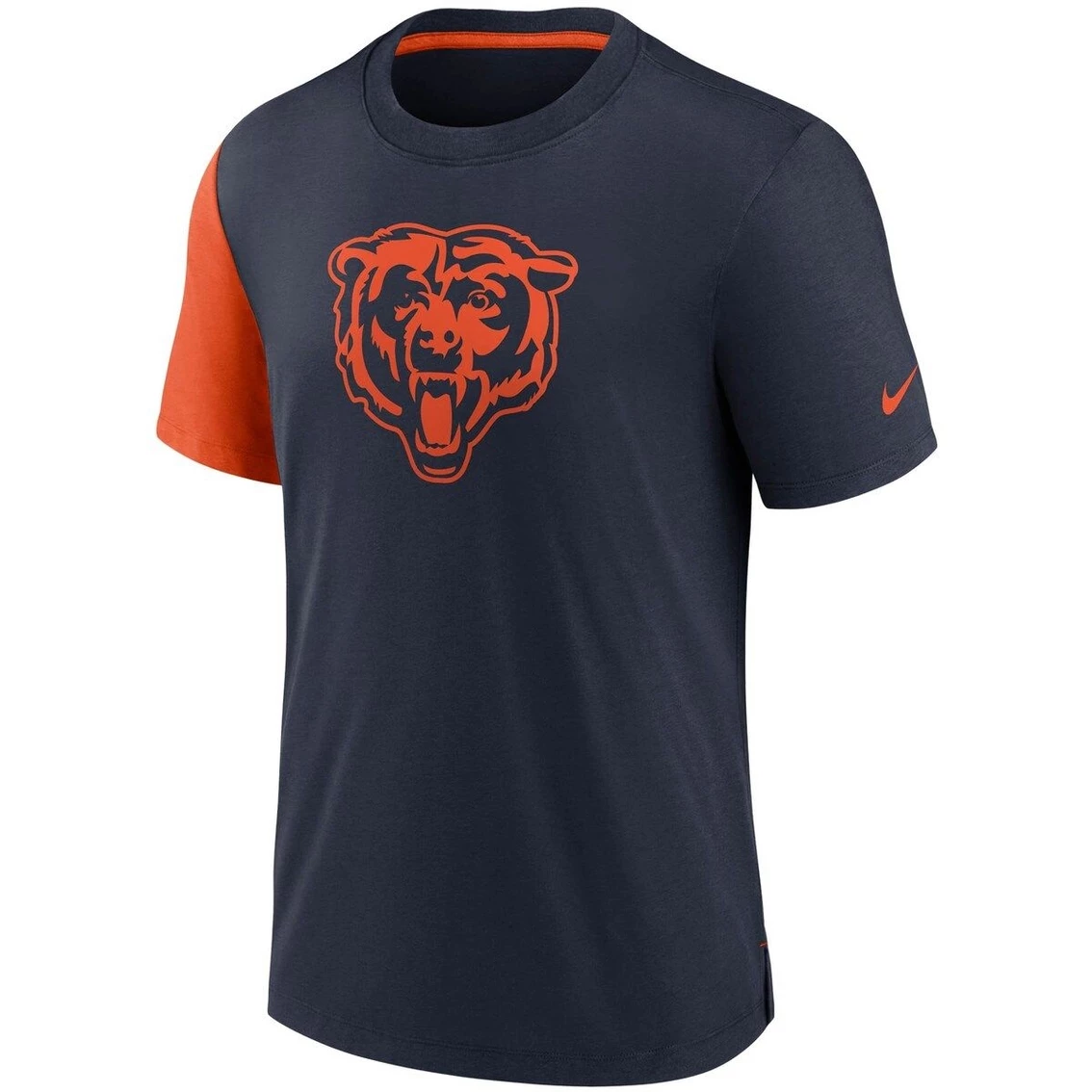 Nike Men's Navy/Orange Chicago Bears Pop Performance T-Shirt 5 Nike Men's Navy/Orange Chicago Bears Pop Performance T-Shirt - Image 3