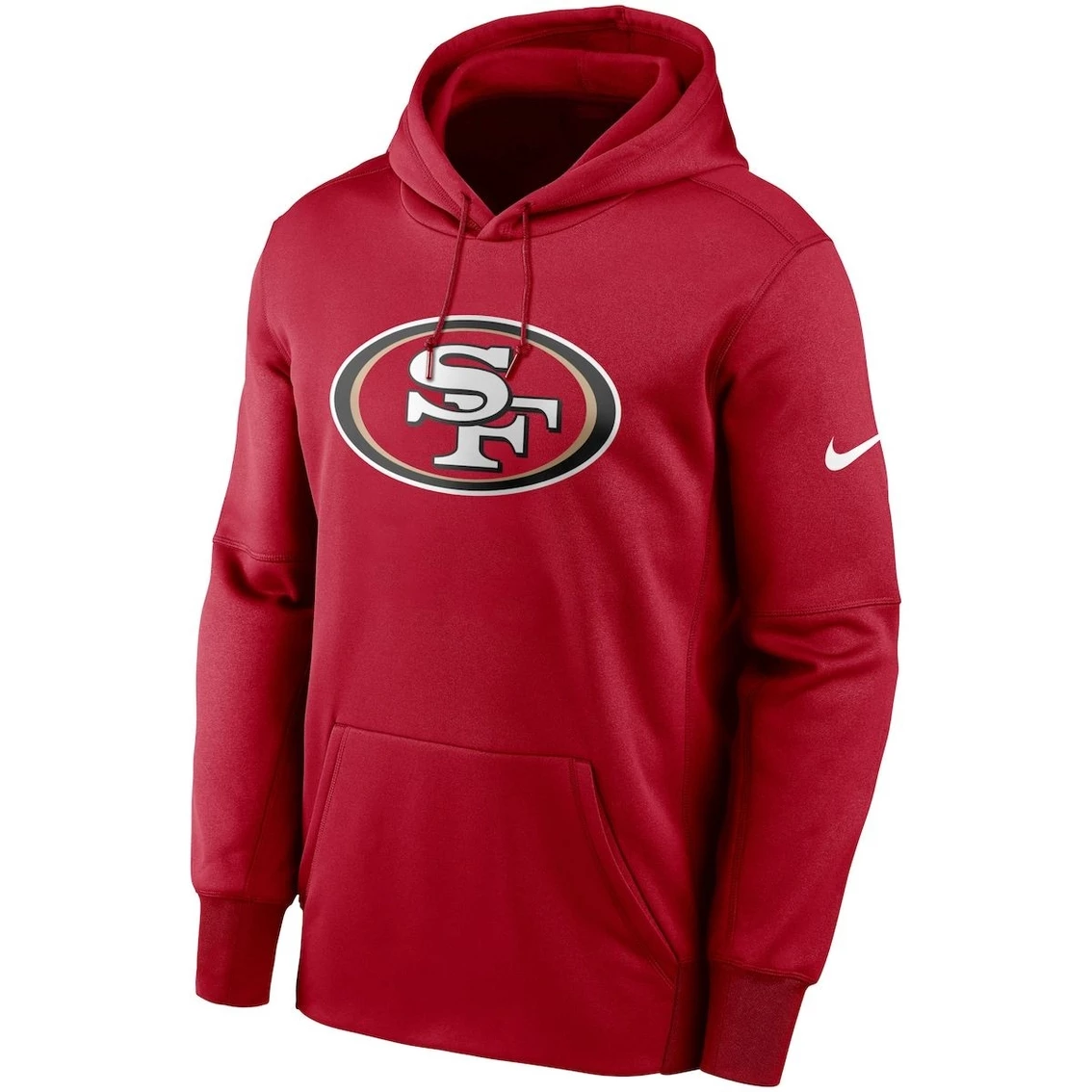 Nike Men's Scarlet San Francisco 49ers Fan Gear Primary Logo Therma Performance Pullover Hoodie 5 Nike Men's Scarlet San Francisco 49ers Fan Gear Primary Logo Therma Performance Pullover Hoodie - Image 3