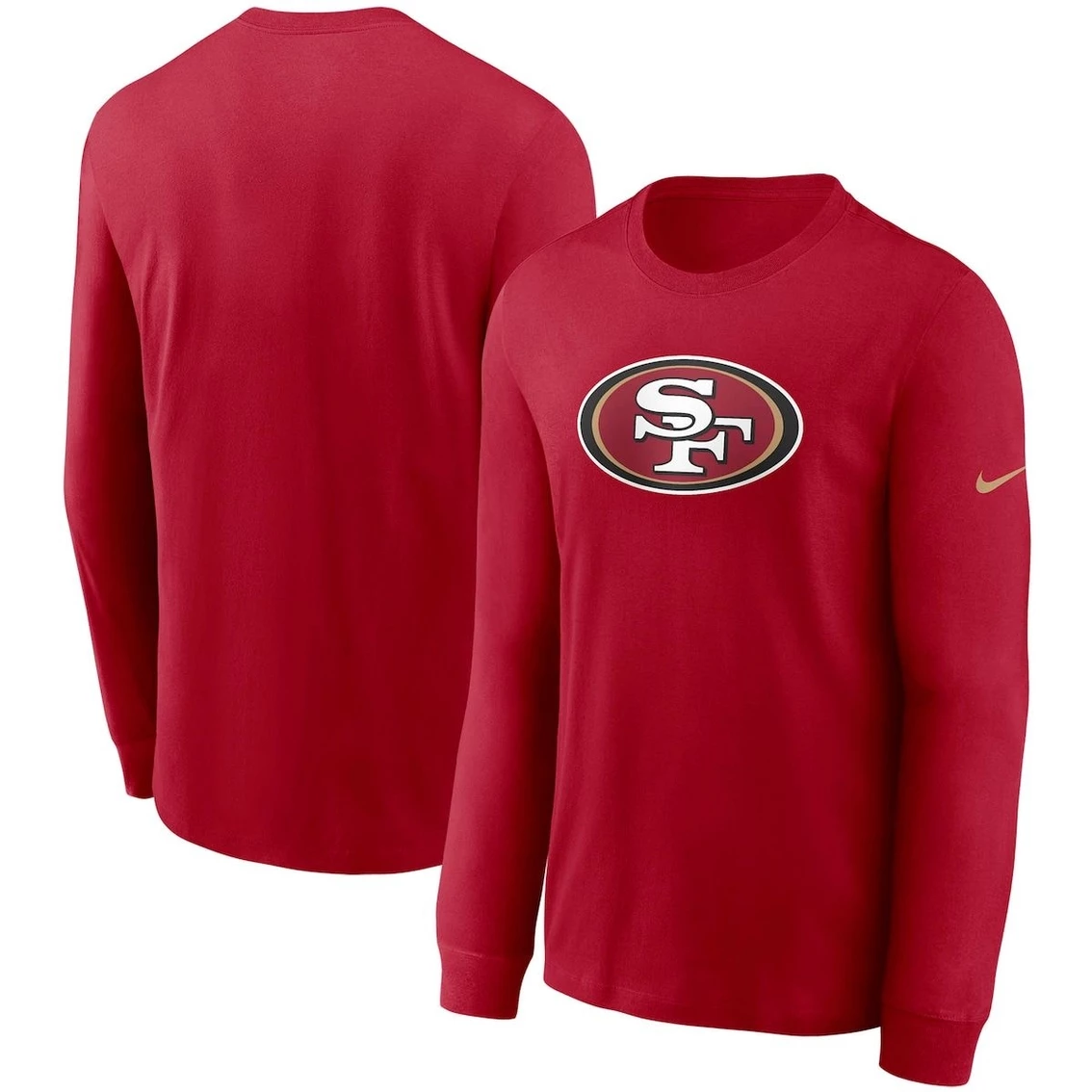 Nike Men's Scarlet San Francisco 49ers Primary Logo Long Sleeve T-Shirt 3 Nike Men's Scarlet San Francisco 49ers Primary Logo Long Sleeve T-Shirt