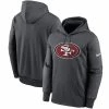Nike Men's Heathered Charcoal San Francisco 49ers Primary Logo Therma Pullover Hoodie -Fanatics DSCO1161594475 4135