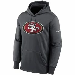 Nike Men's Heathered Charcoal San Francisco 49ers Primary Logo Therma Pullover Hoodie 8 Nike Men's Heathered Charcoal San Francisco 49ers Primary Logo Therma Pullover Hoodie -Fanatics DSCO1161594475 4135 ALT2