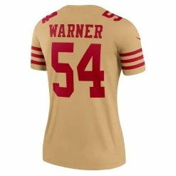 Nike Women's Fred Warner Gold San Francisco 49ers Inverted Legend Jersey 9 Nike Women's Fred Warner Gold San Francisco 49ers Inverted Legend Jersey -Fanatics DSCO1161597092 1853 ALT3
