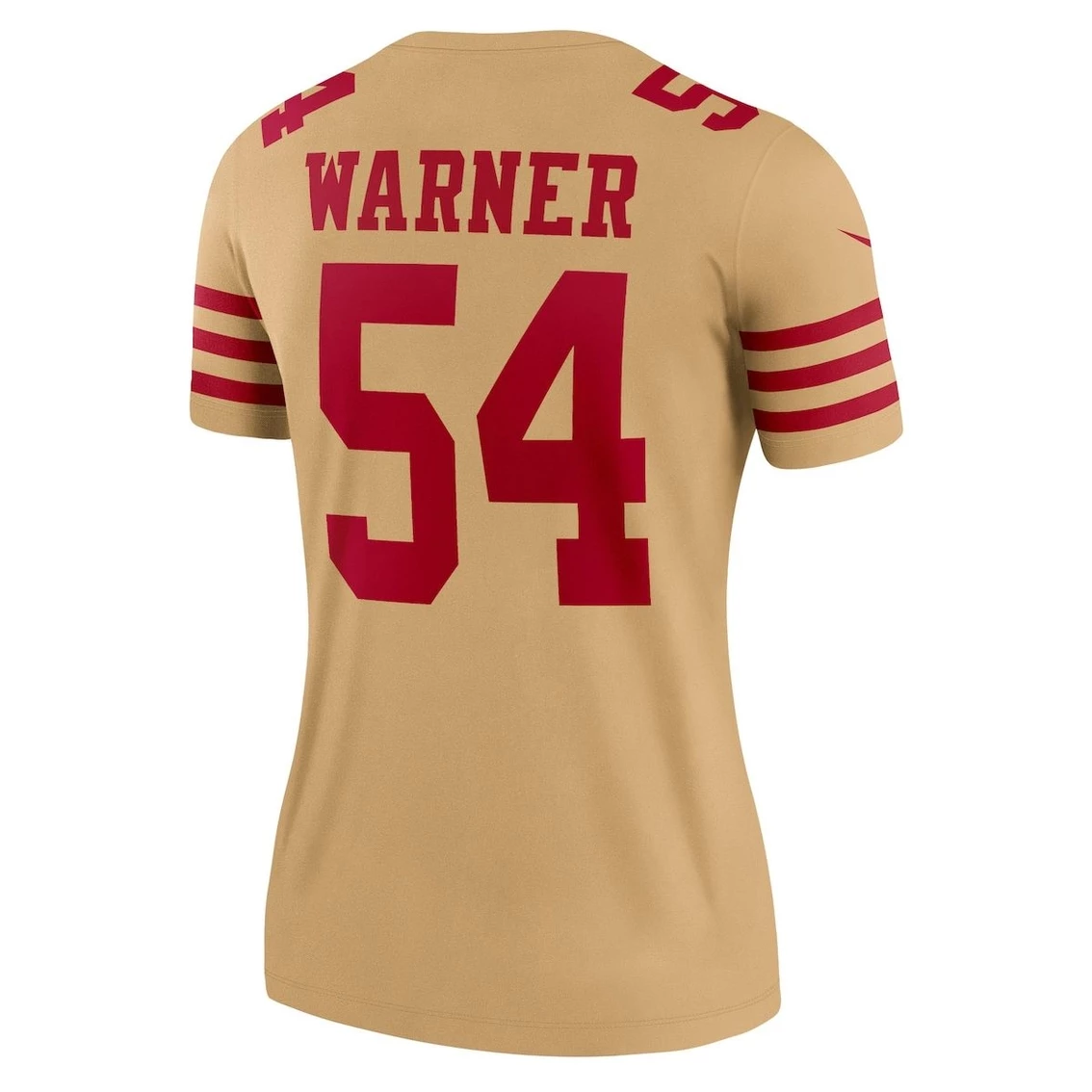 Nike Women's Fred Warner Gold San Francisco 49ers Inverted Legend Jersey 6 Nike Women's Fred Warner Gold San Francisco 49ers Inverted Legend Jersey - Image 4