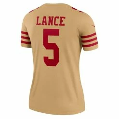 Nike Women's Trey Lance Gold San Francisco 49ers Team Inverted Legend Jersey 9 Nike Women's Trey Lance Gold San Francisco 49ers Team Inverted Legend Jersey -Fanatics DSCO1161597160 1853 ALT3