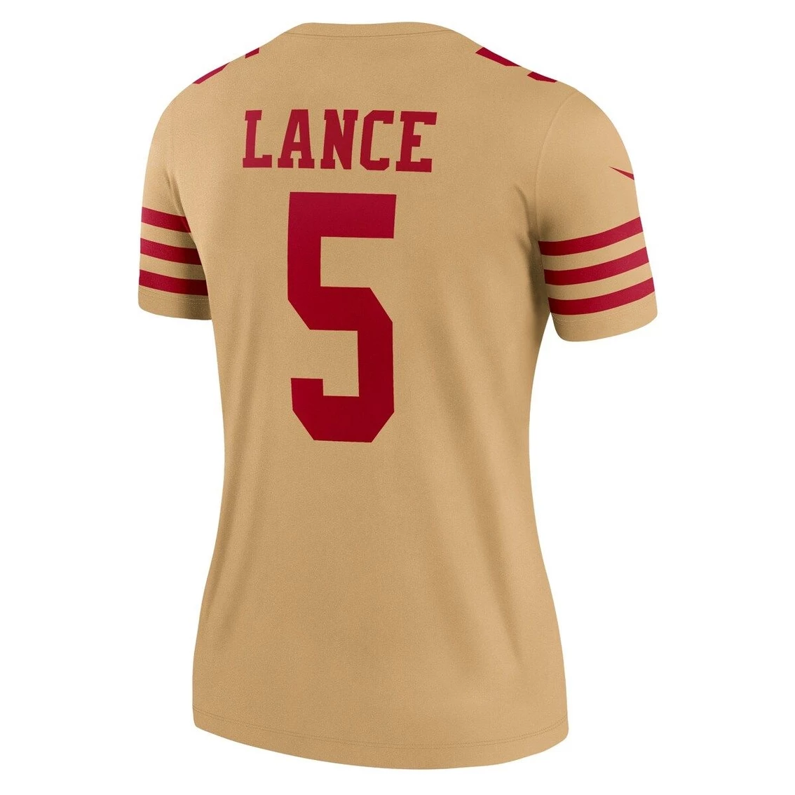 Nike Women's Trey Lance Gold San Francisco 49ers Team Inverted Legend Jersey 6 Nike Women's Trey Lance Gold San Francisco 49ers Team Inverted Legend Jersey - Image 4