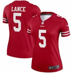 Nike Women's Trey Lance Scarlet San Francisco 49ers Legend Player Jersey