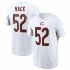 Nike Men's Khalil Mack White Chicago Bears Name & Number T-Shirt -Fanatics DSCO1161598398 3550 ALT1