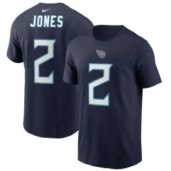 Nike Men's Julio Jones Navy Tennessee Titans Player Name & Number T-Shirt