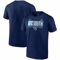 Fanatics Branded Men's Navy Tennessee Titans 2021 AFC South Division S Blocked Favorite T-Shirt