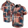 FOCO Men's Orange/Tan Chicago Bears Tiki Floral Button-Up Woven Shirt -Fanatics DSCO1161601927 2294
