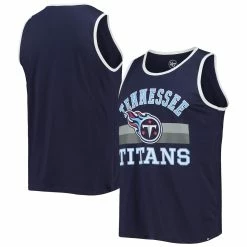 '47 Men's Navy Tennessee Titans Edge Super Rival Tank Top