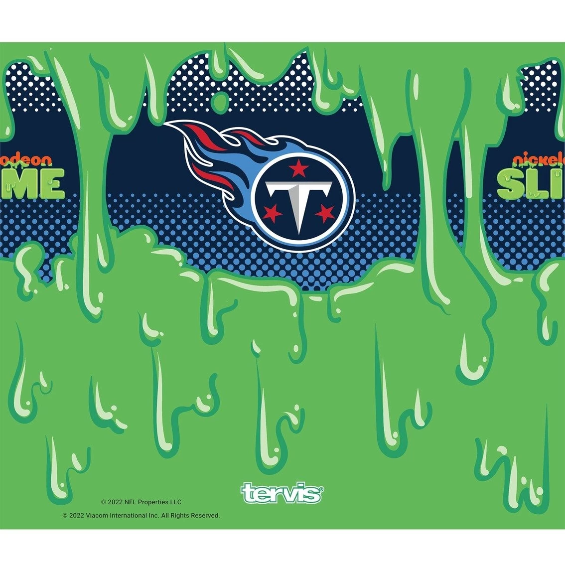 Tervis Tennessee Titans NFL X Nickelodeon 24oz. Slime Wide Mouth Water Bottle 5 Tervis Tennessee Titans NFL X Nickelodeon 24oz. Slime Wide Mouth Water Bottle - Image 3