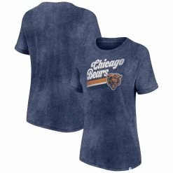 Fanatics Branded Women's Navy Chicago Bears Hit Snow Washed T-Shirt