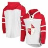 '47 Men's San Francisco 49ers Heather Gray Historic Logo Gridiron Lace-Up Pullover Hoodie -Fanatics DSCO1161611178 1927