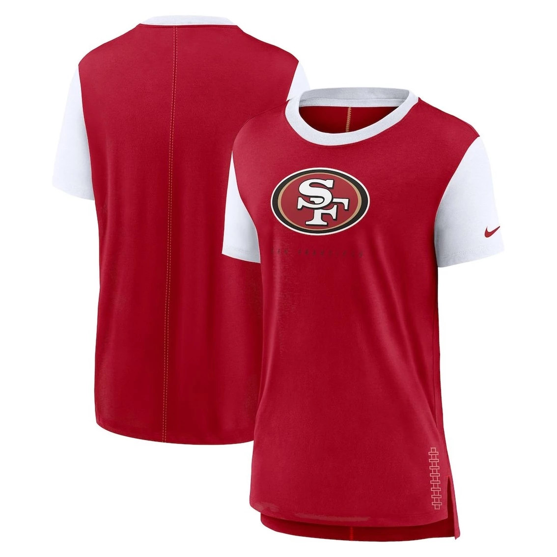 Nike Women's Scarlet San Francisco 49ers Team T-Shirt 4 Nike Women's Scarlet San Francisco 49ers Team T-Shirt - Image 2