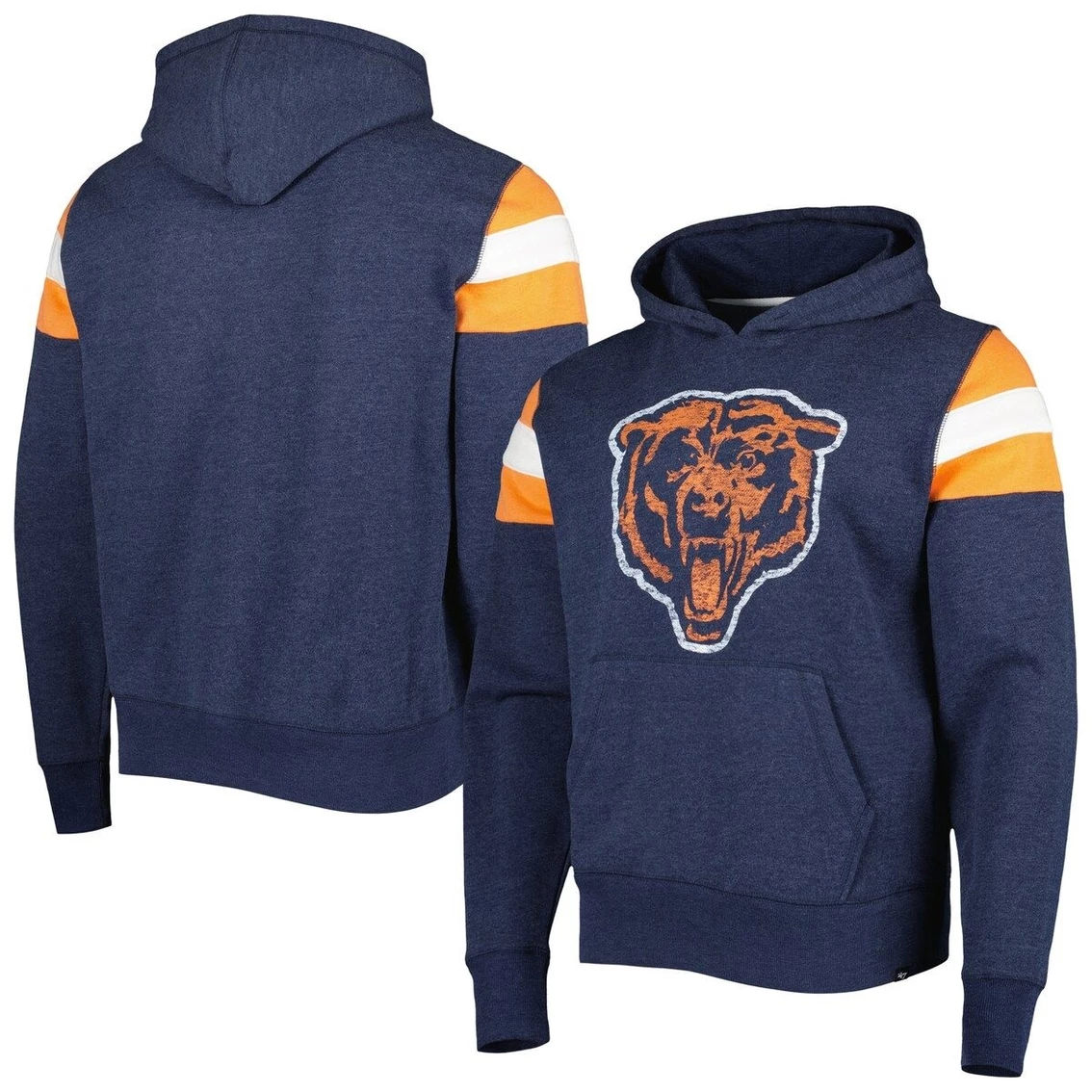 '47 Men's Navy Chicago Bears Legacy Premier Nico Pullover Hoodie 4 '47 Men's Navy Chicago Bears Legacy Premier Nico Pullover Hoodie - Image 2
