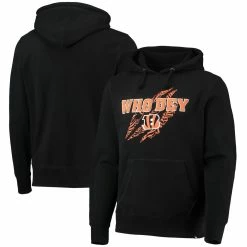 '47 Men's Black Cincinnati Bengals Team Headline Pullover Hoodie