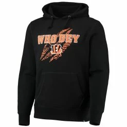 '47 Men's Black Cincinnati Bengals Team Headline Pullover Hoodie -Fanatics DSCO1161615628 1007 ALT2