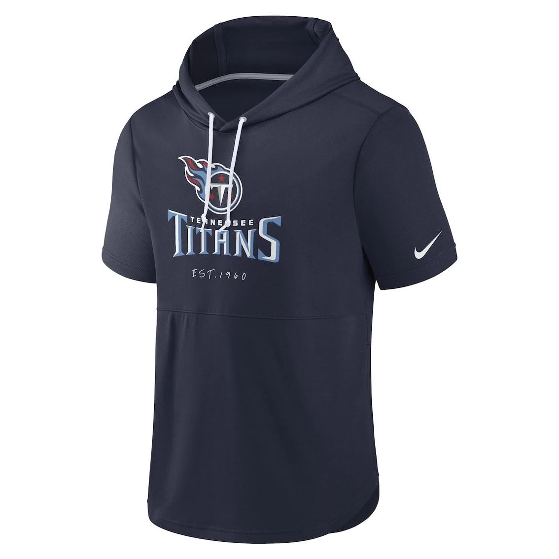 Nike Men's Navy Tennessee Titans Short Sleeve Pullover Hoodie 5 Nike Men's Navy Tennessee Titans Short Sleeve Pullover Hoodie - Image 3