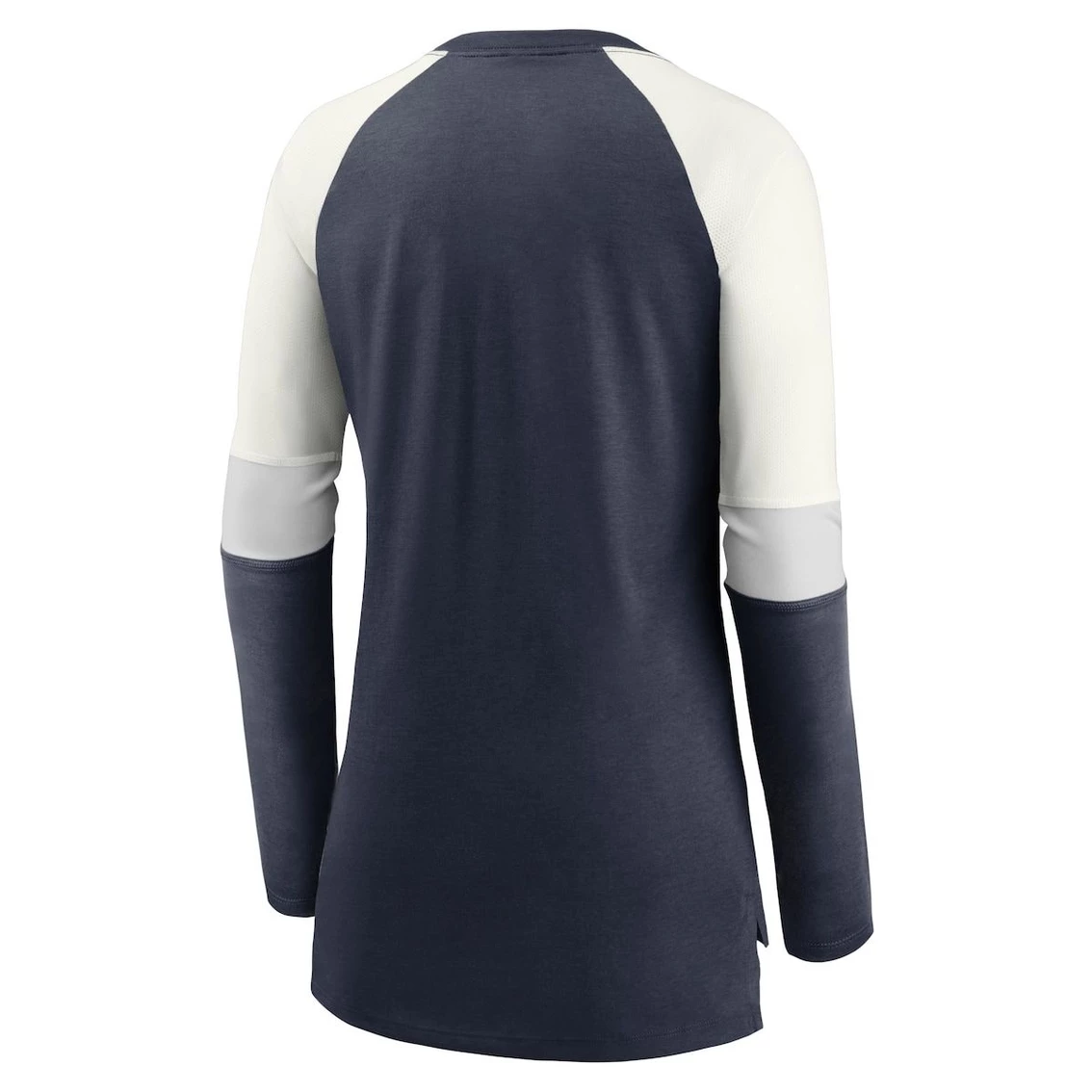 Nike Women's Navy/Cream Chicago Bears Mascot Historic Performance Tri-Blend Raglan Scoop Neck Long Sleeve T-Shirt 6 Nike Women's Navy/Cream Chicago Bears Mascot Historic Performance Tri-Blend Raglan Scoop Neck Long Sleeve T-Shirt - Image 4