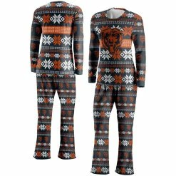 FOCO Women's Navy Chicago Bears Ugly Pajama Set