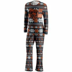 FOCO Women's Navy Chicago Bears Ugly Pajama Set 8 FOCO Women's Navy Chicago Bears Ugly Pajama Set -Fanatics DSCO1161619106 1320 ALT2