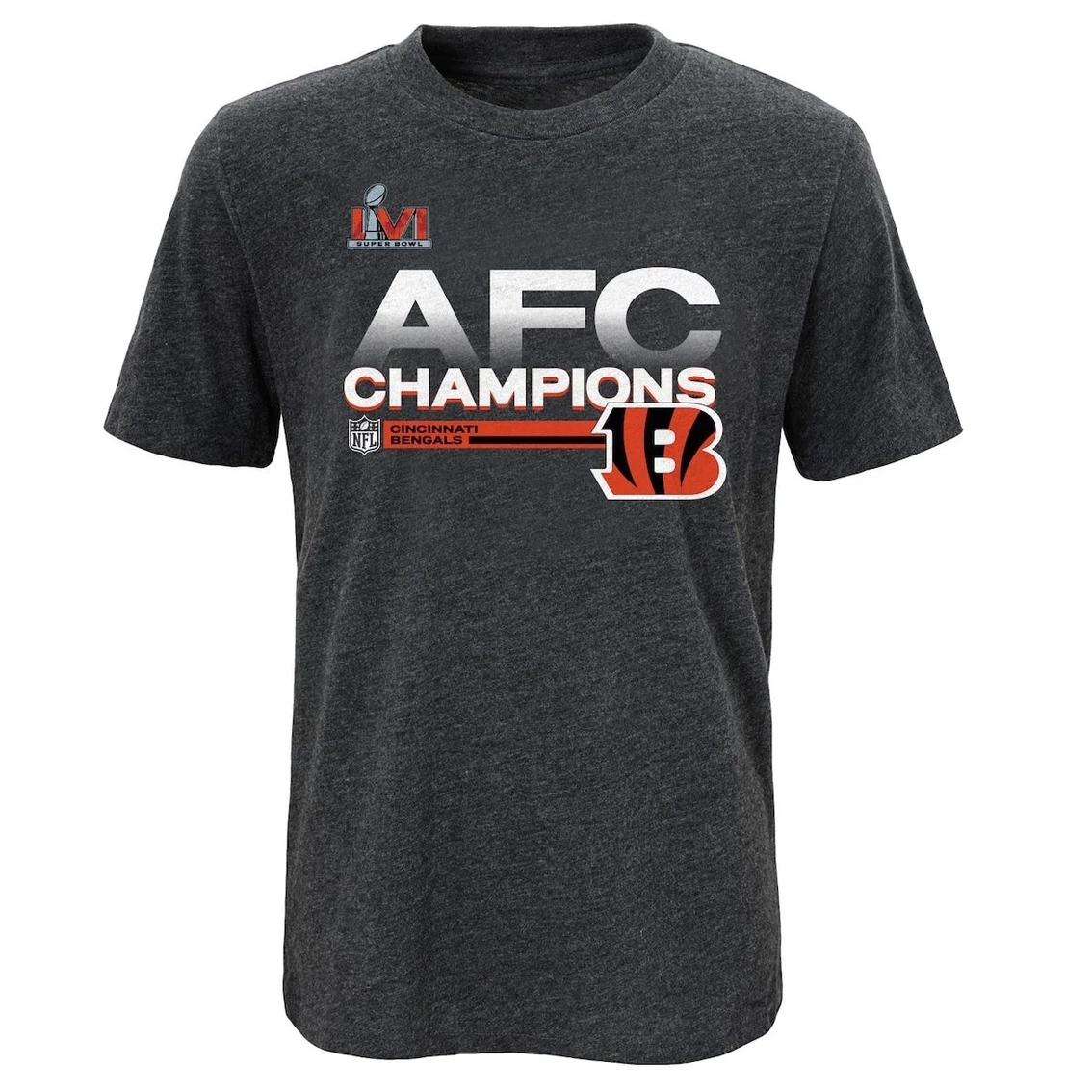 Fanatics Branded Preschool Heathered Charcoal Cincinnati Bengals 2021 AFC S Locker Room Trophy Collection T-Shirt 5 Fanatics Branded Preschool Heathered Charcoal Cincinnati Bengals 2021 AFC S Locker Room Trophy Collection T-Shirt - Image 3