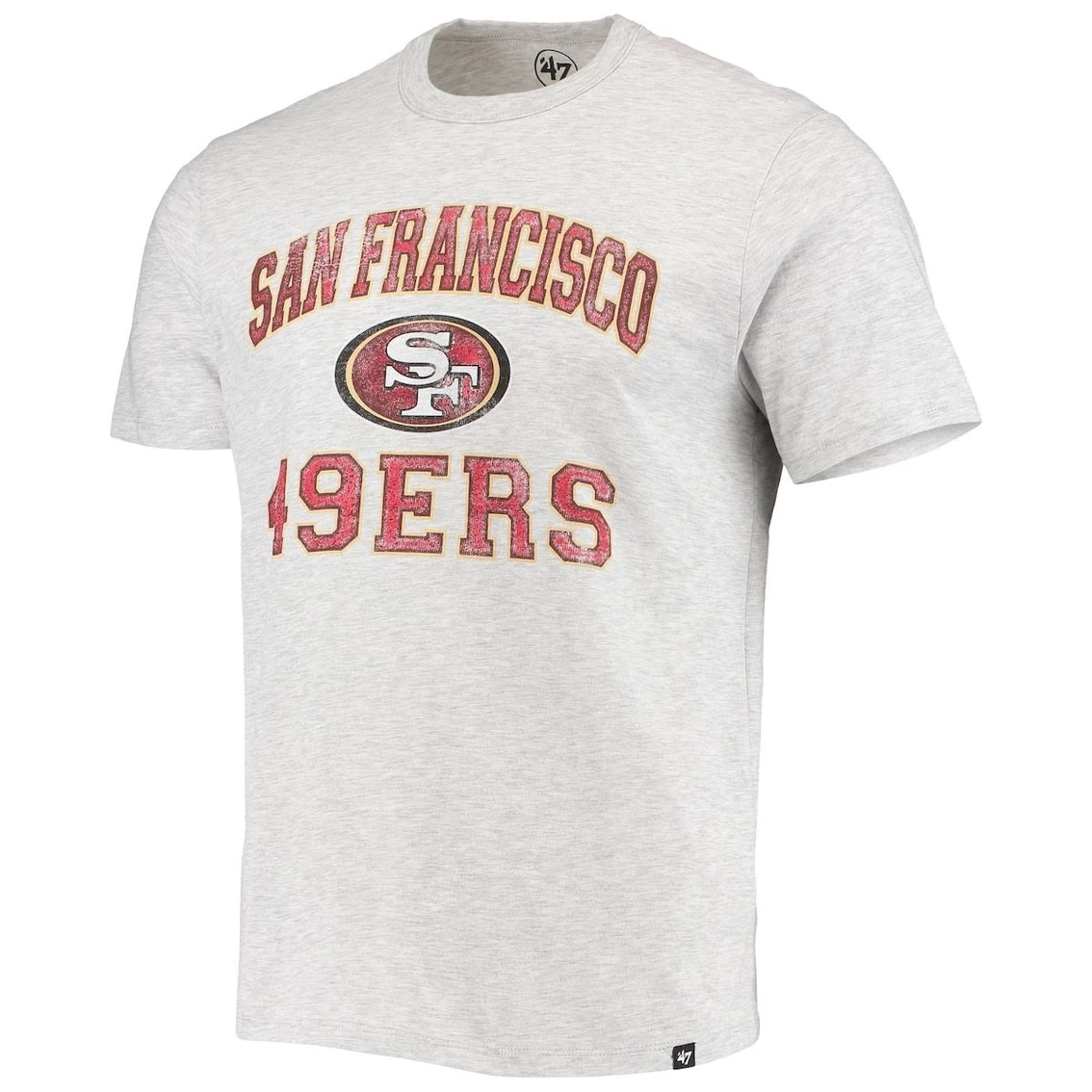 '47 Men's Heathered Gray San Francisco 49ers Union Arch Franklin T-Shirt 5 '47 Men's Heathered Gray San Francisco 49ers Union Arch Franklin T-Shirt - Image 3
