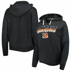 '47 Women's Black Cincinnati Bengals Color Rise Kennedy Pullover Hoodie