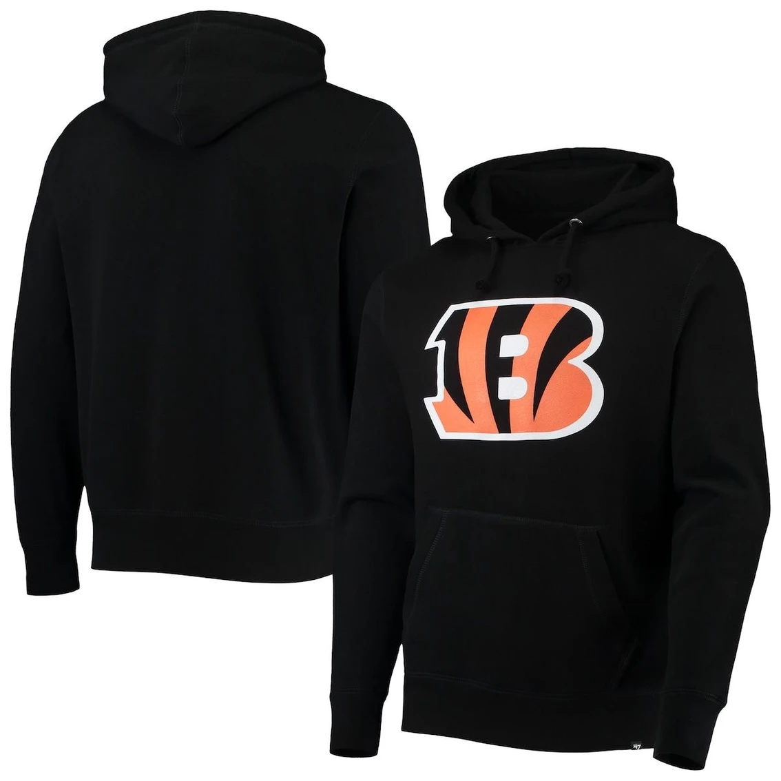 '47 Men's Black Cincinnati Bengals Imprint Headline Fleece Pullover Hoodie 3 '47 Men's Black Cincinnati Bengals Imprint Headline Fleece Pullover Hoodie