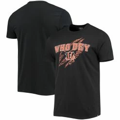 Fanatics 41 '47 Men's Black Cincinnati Bengals Franklin T-Shirt