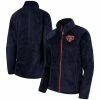 G-III 4Her By Carl Banks Women's Navy Chicago Bears Tie Breaker Fleece Full-Zip Jacket -Fanatics DSCO1161626052 1320