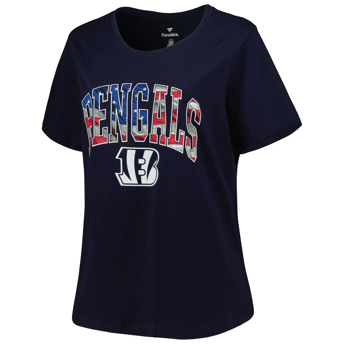 Fanatics Branded Women's Navy Cincinnati Bengals Plus Size Banner Wave T-Shirt 5 Fanatics Branded Women's Navy Cincinnati Bengals Plus Size Banner Wave T-Shirt - Image 3