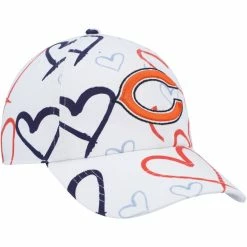 '47 Girls Youth White Chicago Bears Adore Clean Up Adjustable Hat -Fanatics DSCO1161629625 3550 ALT3